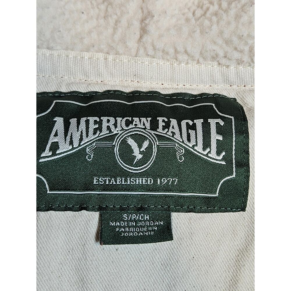 American Eagle Hoodie Mens Small Orange Sweatshirt Heavyweight Pouch Sweater - Picture 3 of 6